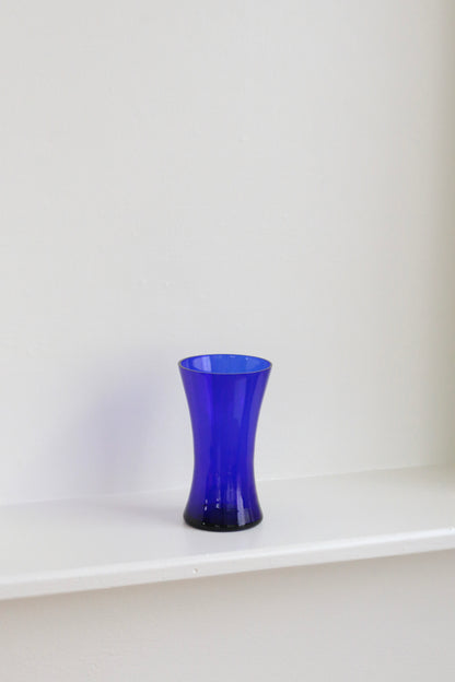 Cobalt Hourglass Vase