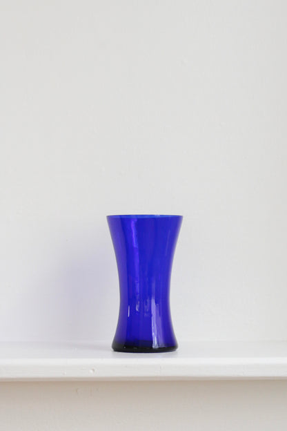 Cobalt Hourglass Vase