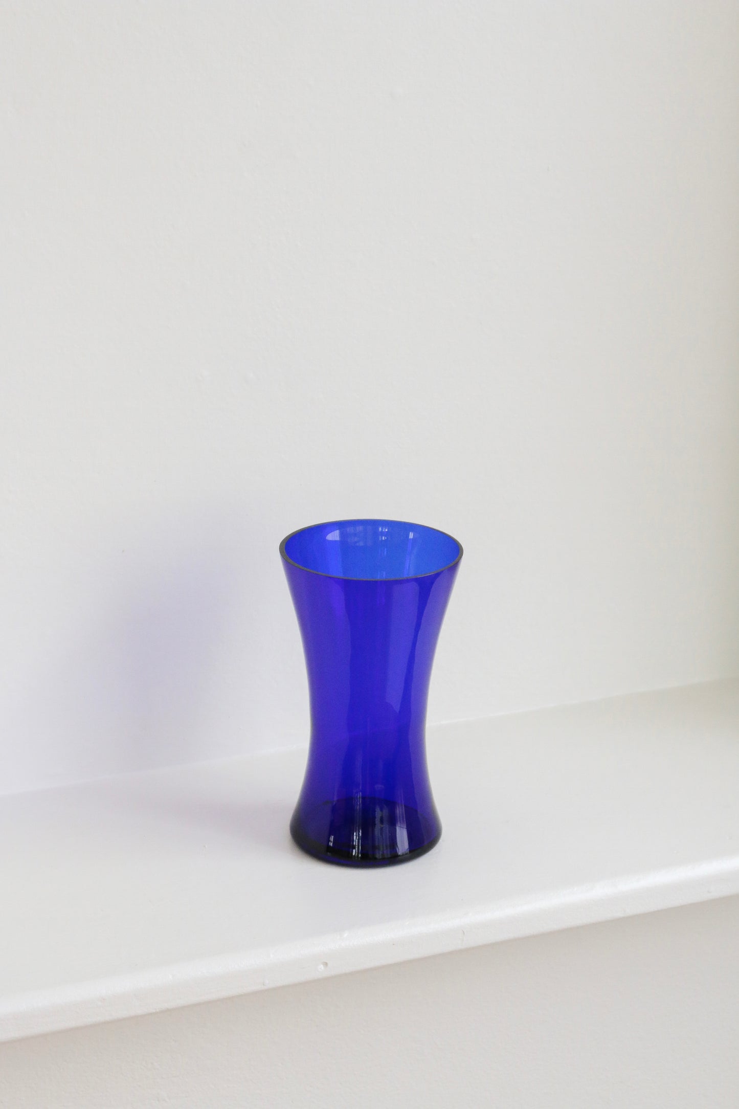 Cobalt Hourglass Vase