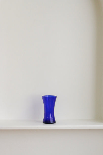 Cobalt Hourglass Vase