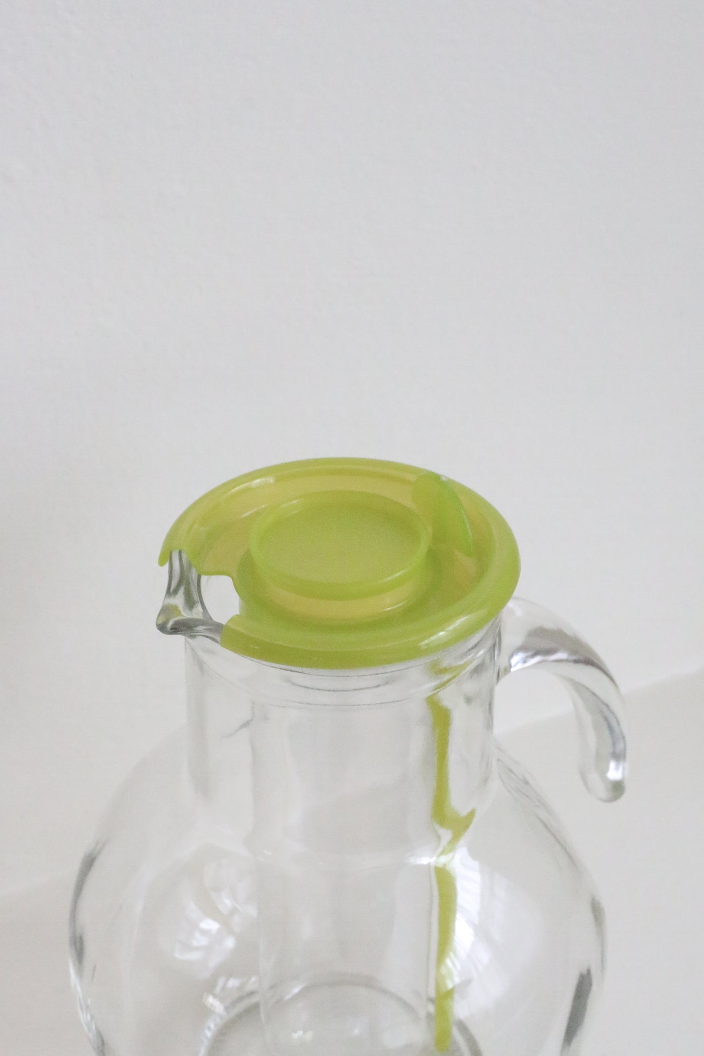 Vintage Glass Pitcher + Stirrer