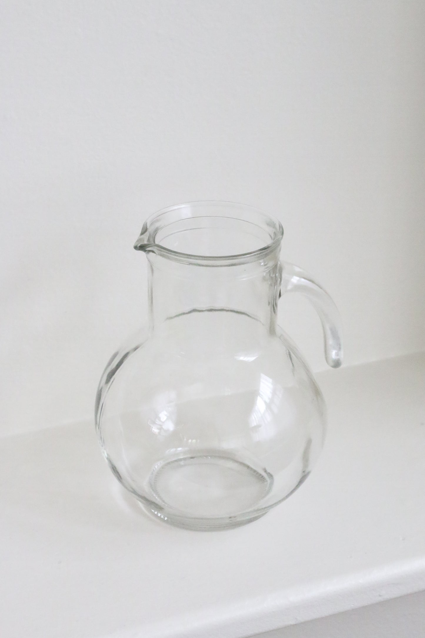 Vintage Glass Pitcher + Stirrer