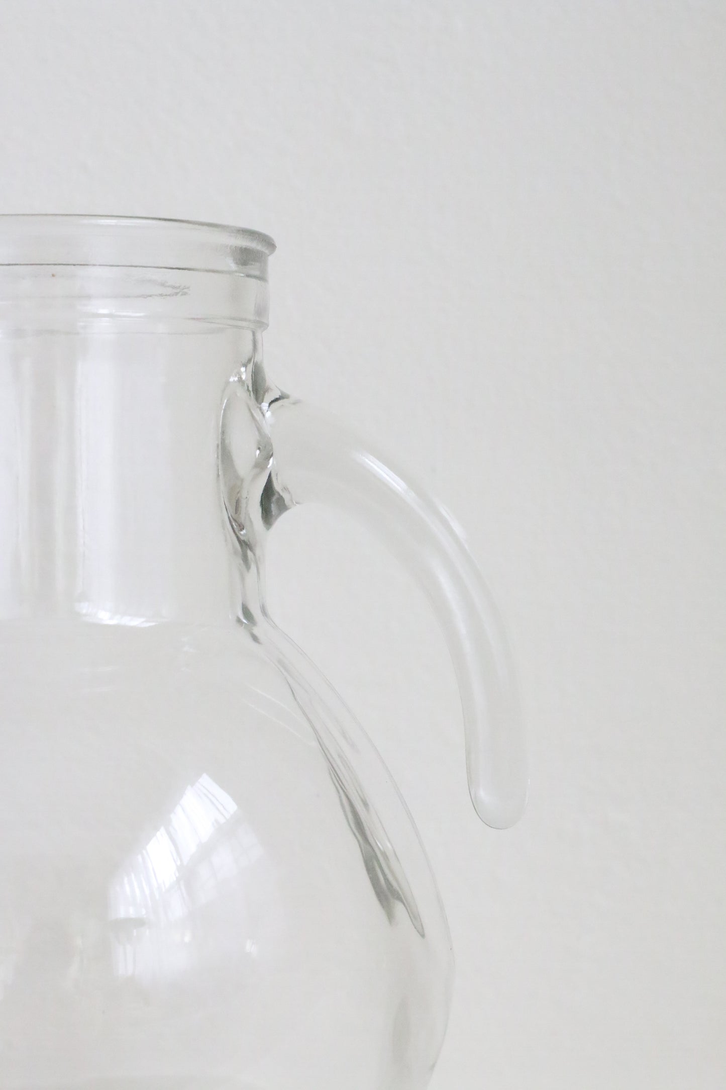 Vintage Glass Pitcher + Stirrer