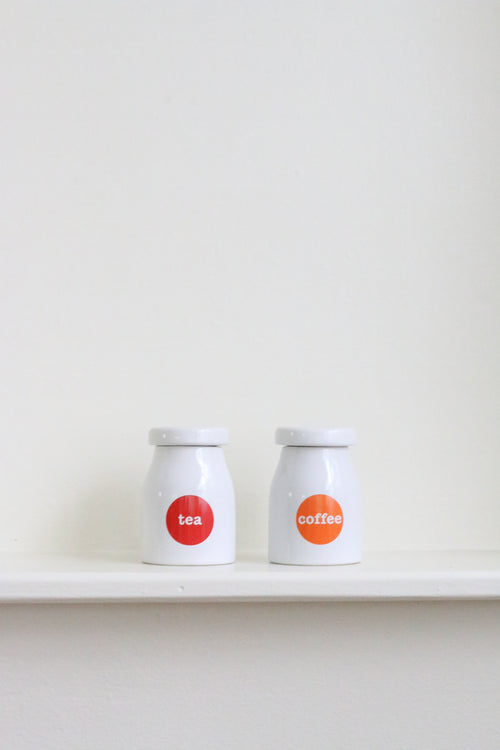 'Coffee' & 'Tea' Canisters (2)