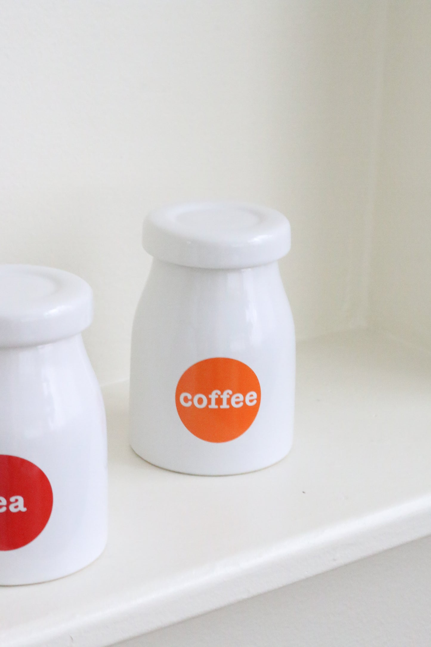 'Coffee' & 'Tea' Canisters (2)