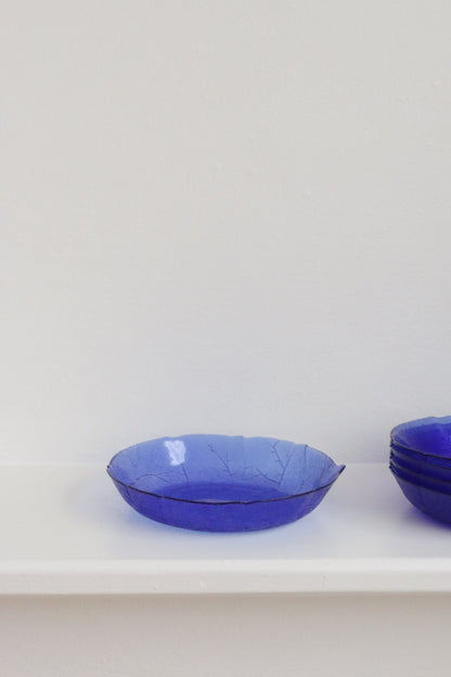 Cobalt Leaf Bowls (5)