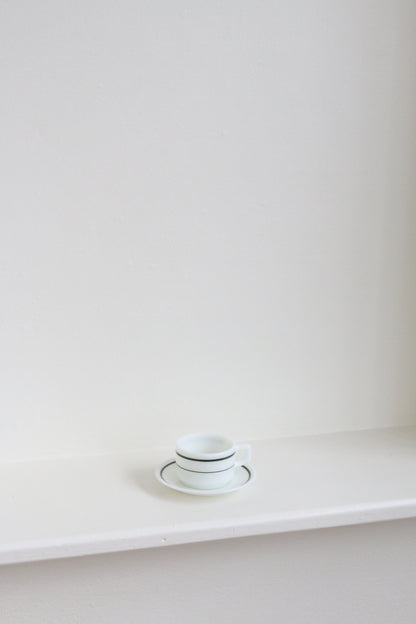 Pyrex Milk Glass Mug & Saucer