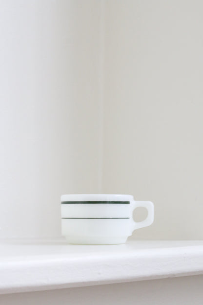 Pyrex Milk Glass Mug & Saucer