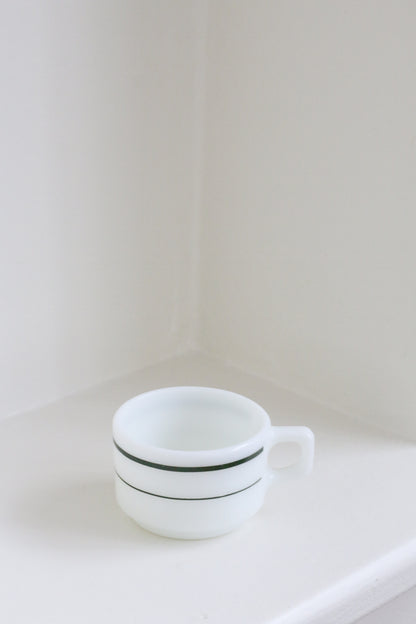 Pyrex Milk Glass Mug & Saucer