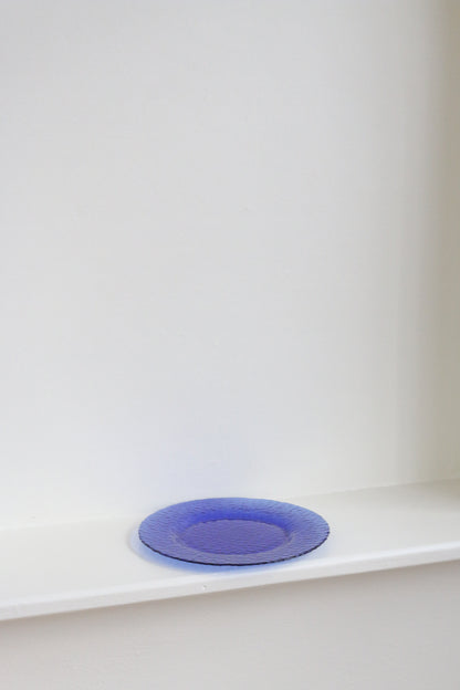 Cobalt Glass Serving Plate