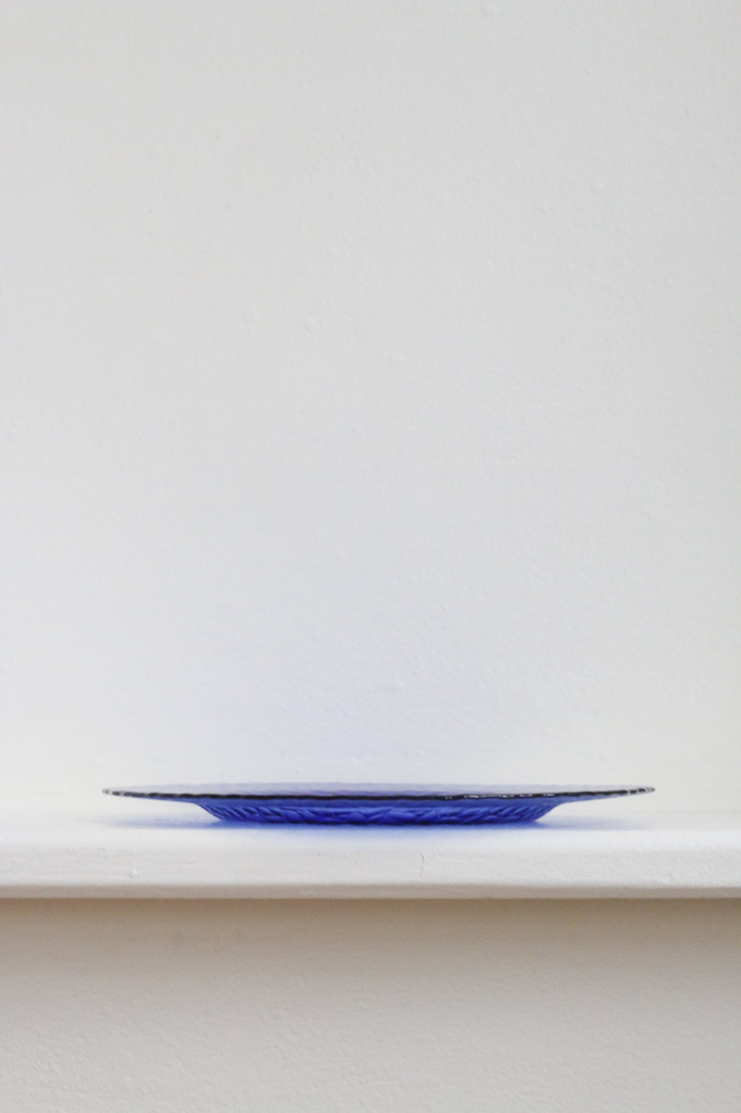 Cobalt Glass Serving Plate