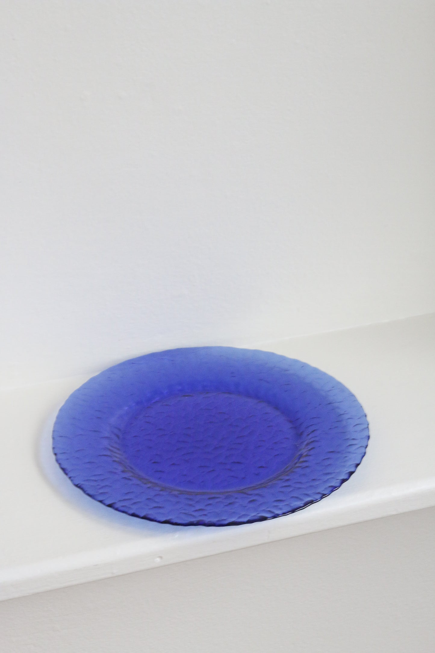 Cobalt Glass Serving Plate