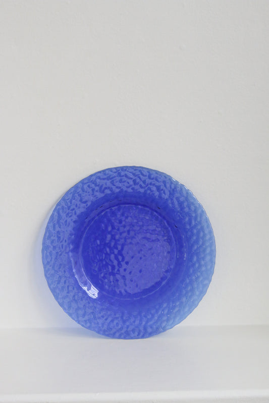 Cobalt Glass Serving Plate