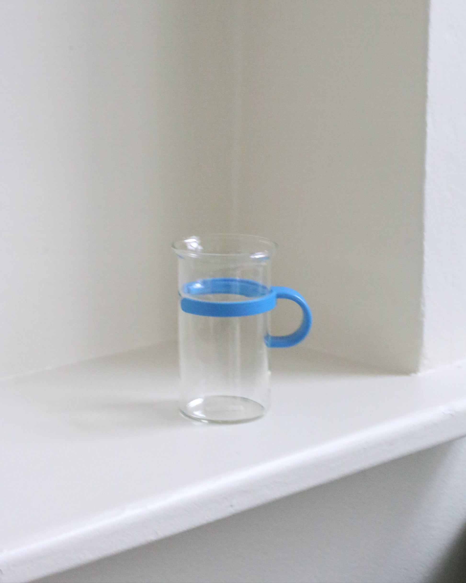 Vintage Bodum Glass Mugs ~ Blue