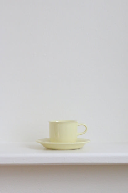 Yellow Ceramic Mug & Saucer Set