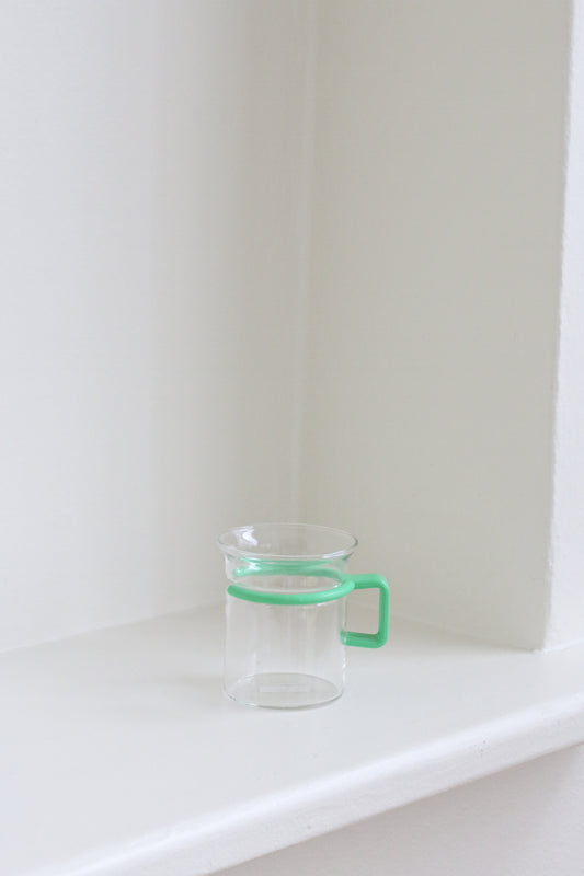 Vintage Bodum Glass Mug ~ Green