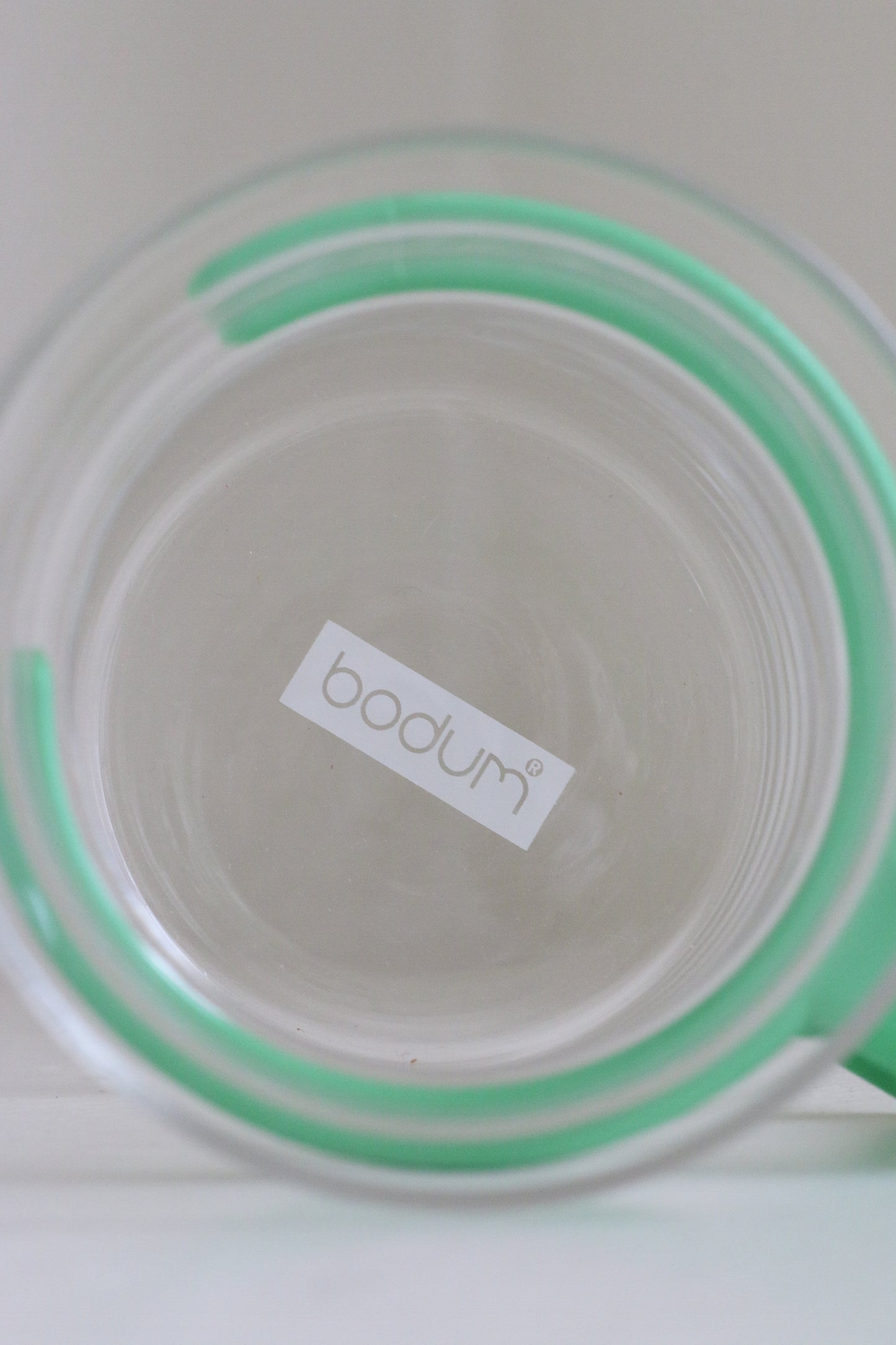 Vintage Bodum Glass Mug ~ Green