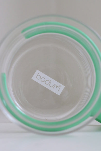 Vintage Bodum Glass Mug ~ Green