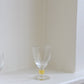 Yellow Stem Retro Wine Glasses (4)