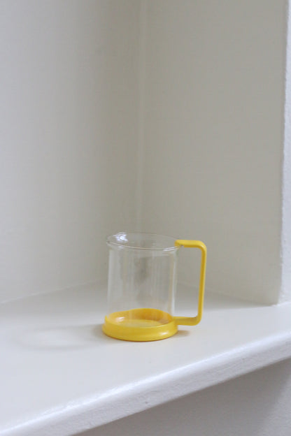 Vintage Bodum Glass Mug ~ Yellow