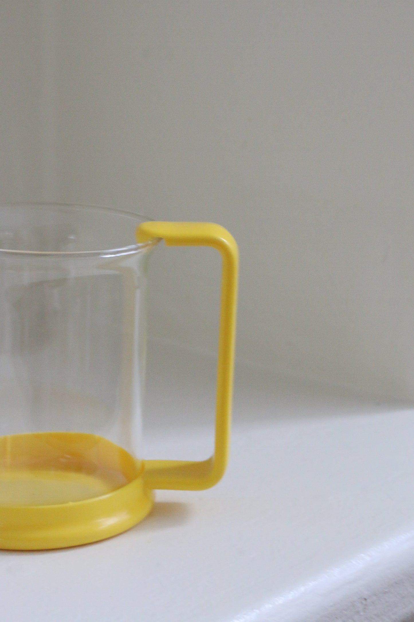 Vintage Bodum Glass Mug ~ Yellow