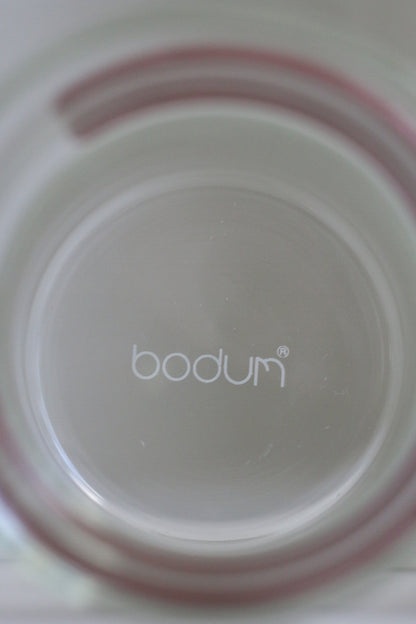 Vintage Bodum Glass Mug - Burgundy