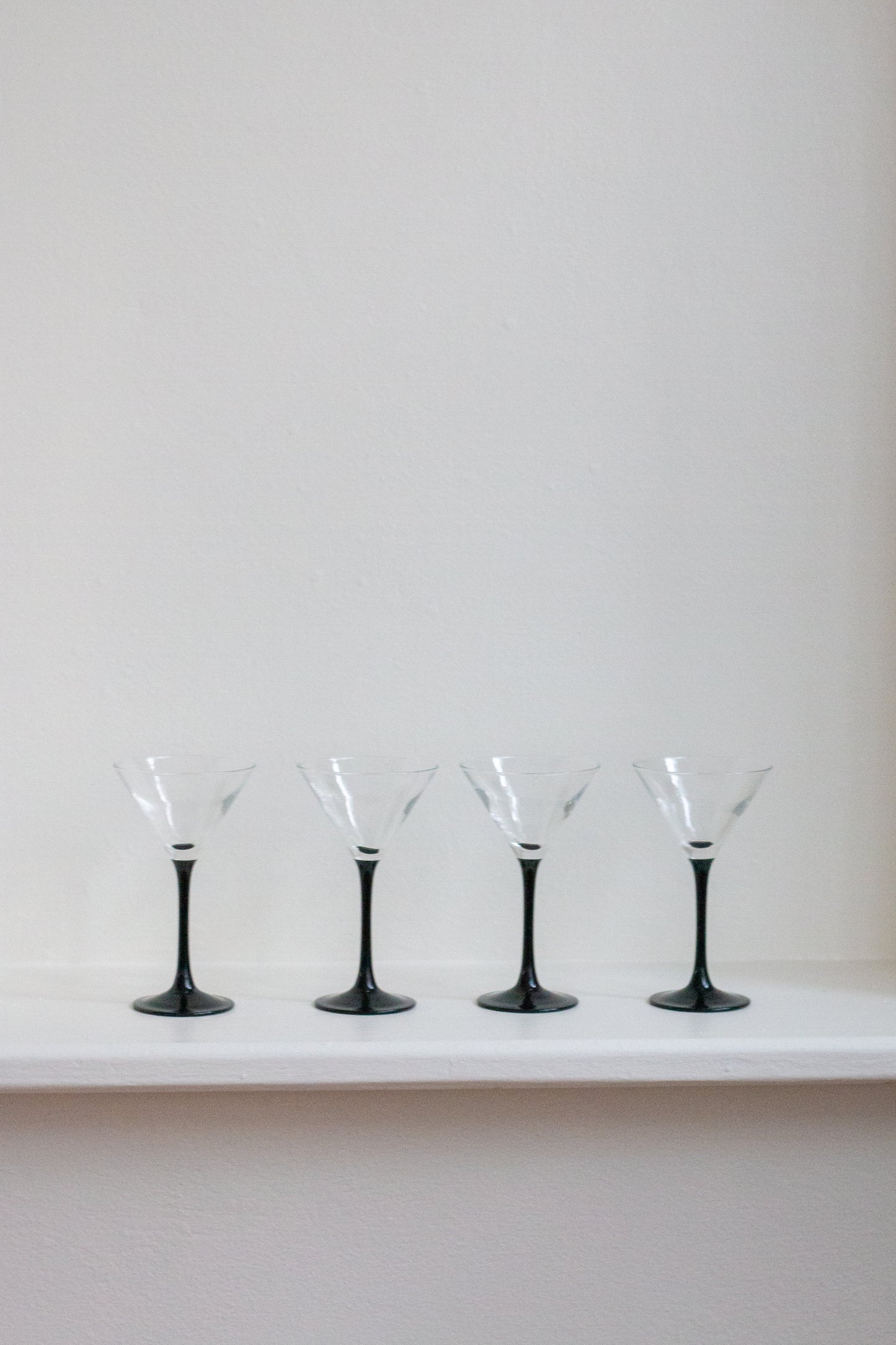 Luminarc Black Stem Martini Glasses (4)