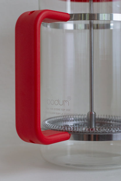 Vintage Bodum French Press - Red (1.5L)