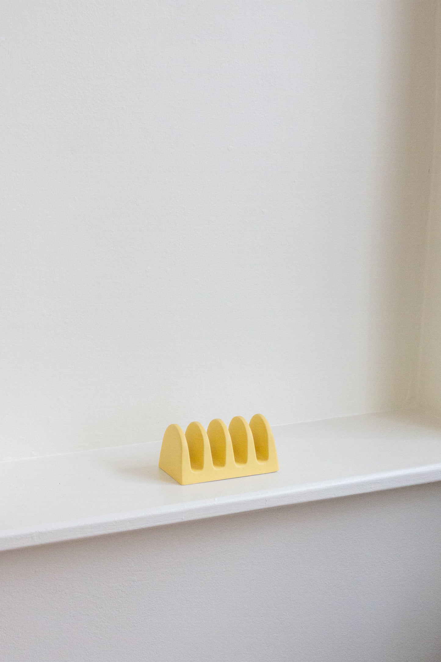 Yellow Ceramic Toast Holder