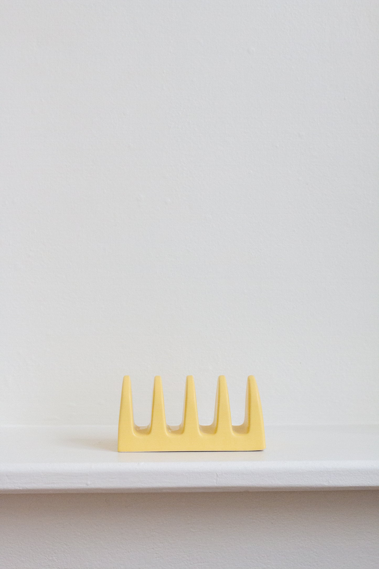 Yellow Ceramic Toast Holder