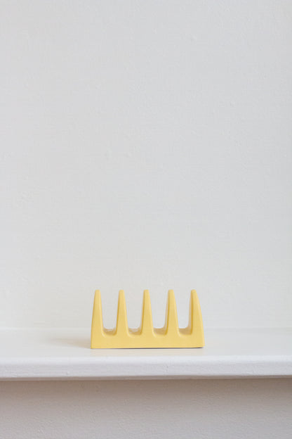 Yellow Ceramic Toast Holder