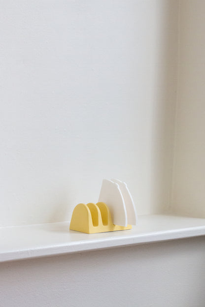 Yellow Ceramic Toast Holder