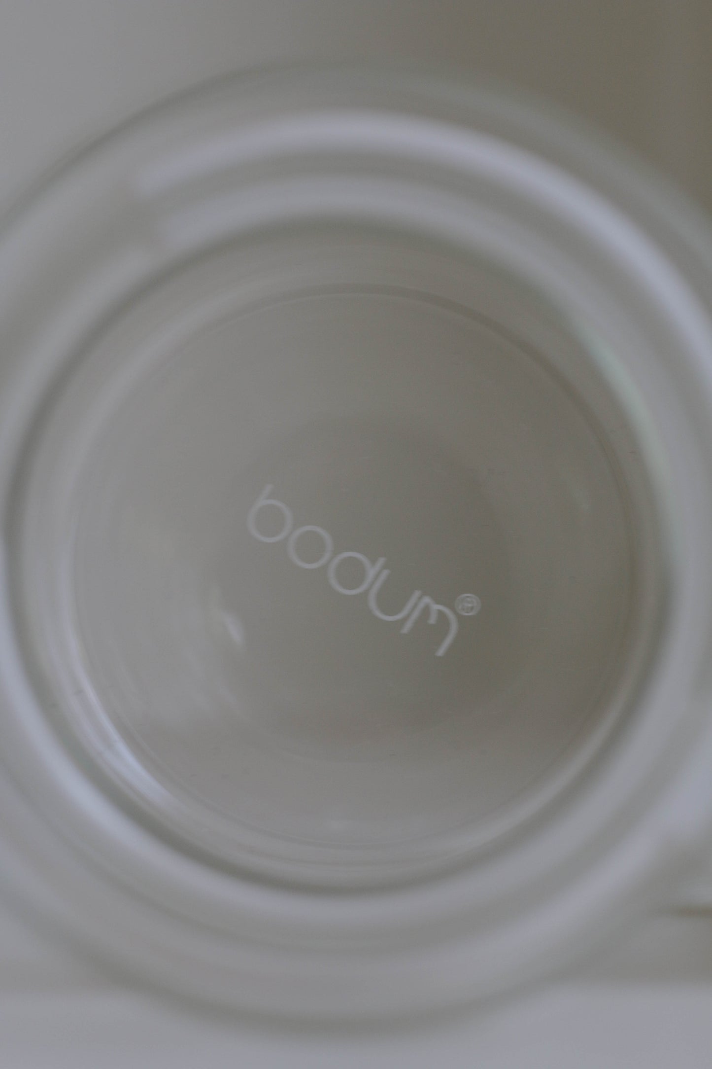 Vintage Bodum Glass Mug ~ White