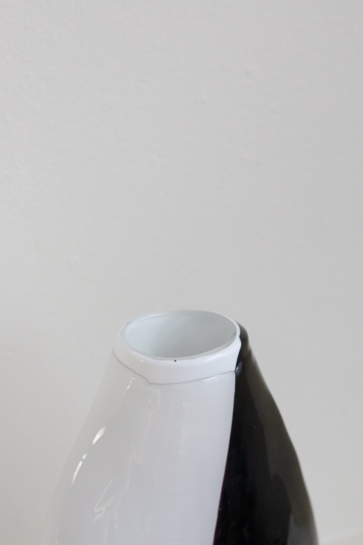 Black & White Glass Vase