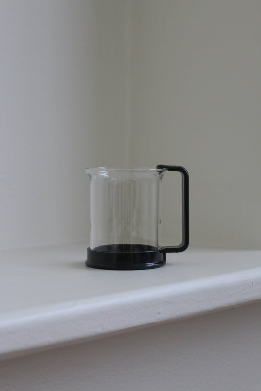 Vintage Bodum Glass Mug ~ Black