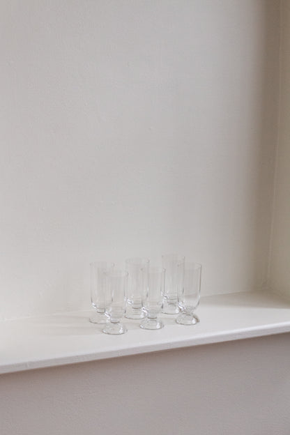 Vintage Crystal Champagne Flutes (5)