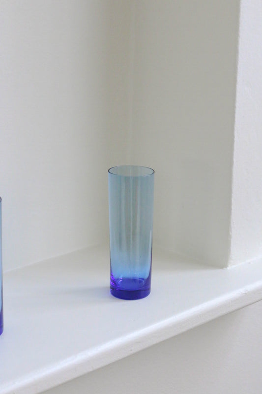 Blue Glass Tumblers (6)